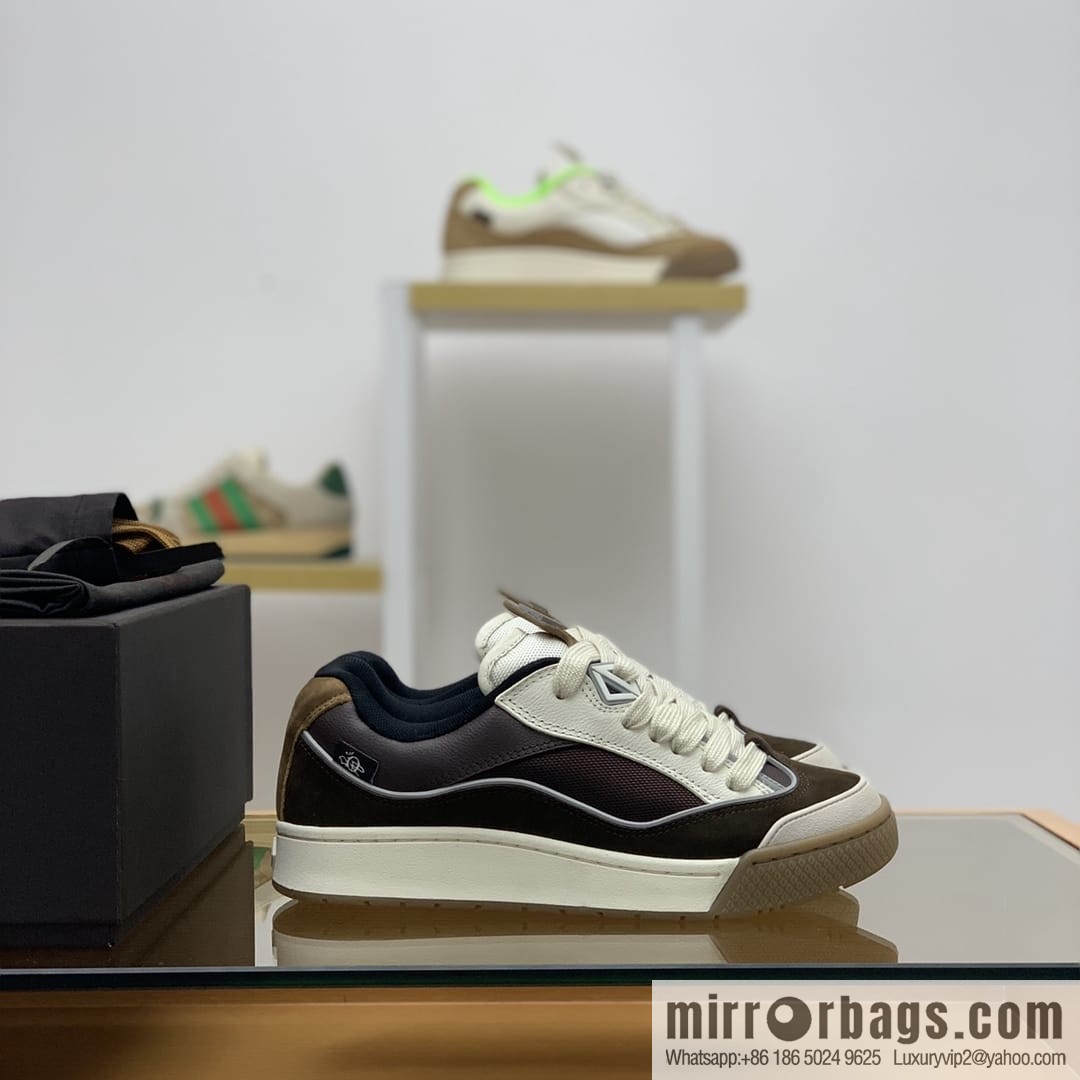 DIOR Dior uses granular calfskin with breathable mesh men's casual retro sneakers