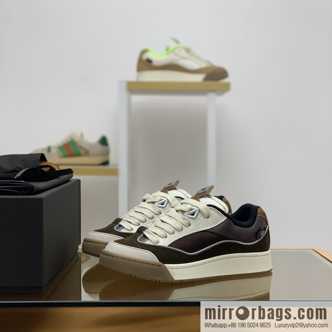 DIOR Dior uses granular calfskin with breathable mesh men's casual retro sneakers