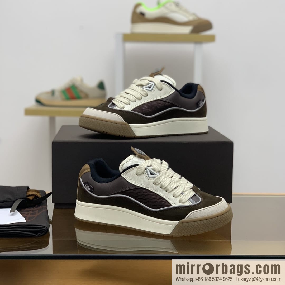 DIOR Dior uses granular calfskin with breathable mesh men's casual retro sneakers