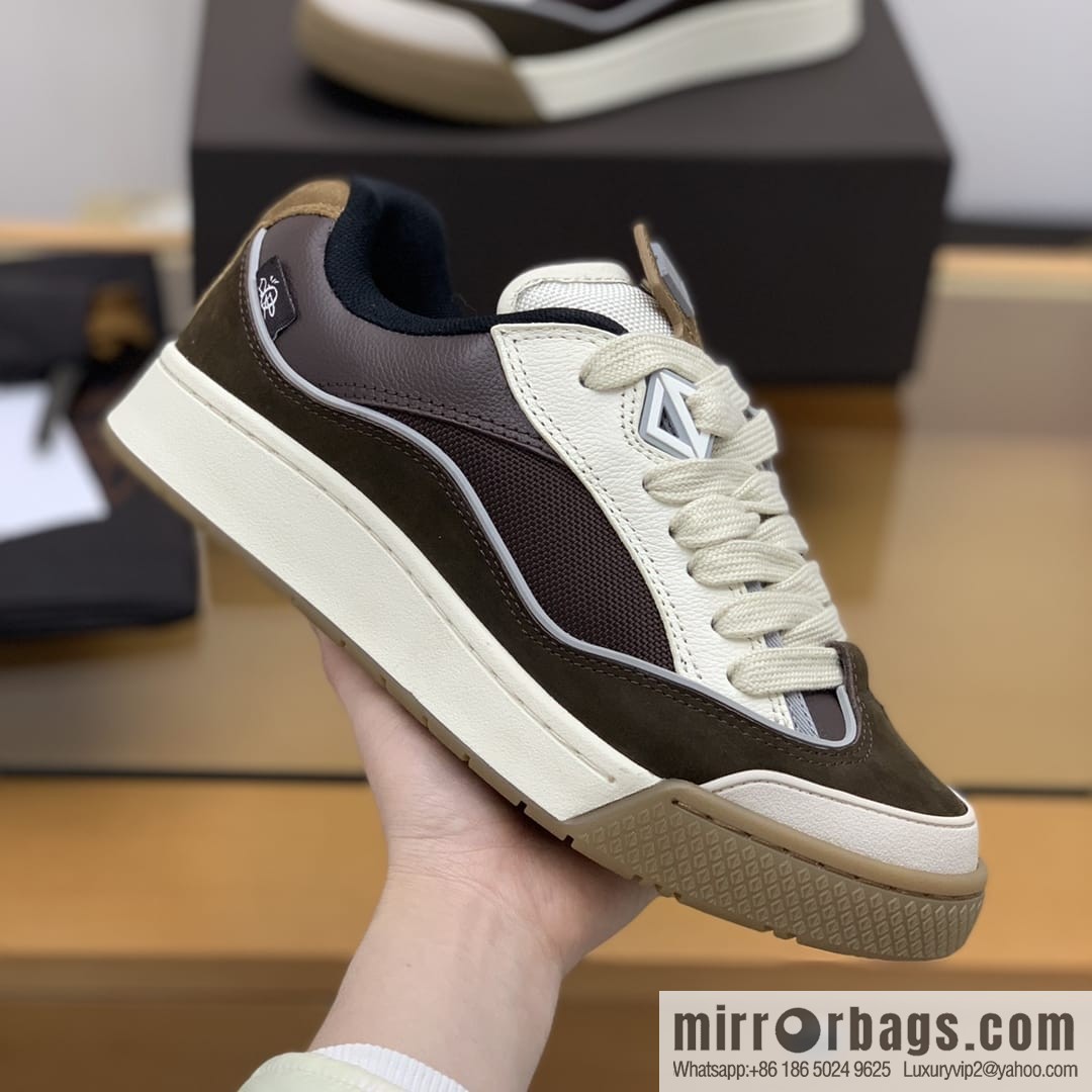 DIOR Dior uses granular calfskin with breathable mesh men's casual retro sneakers