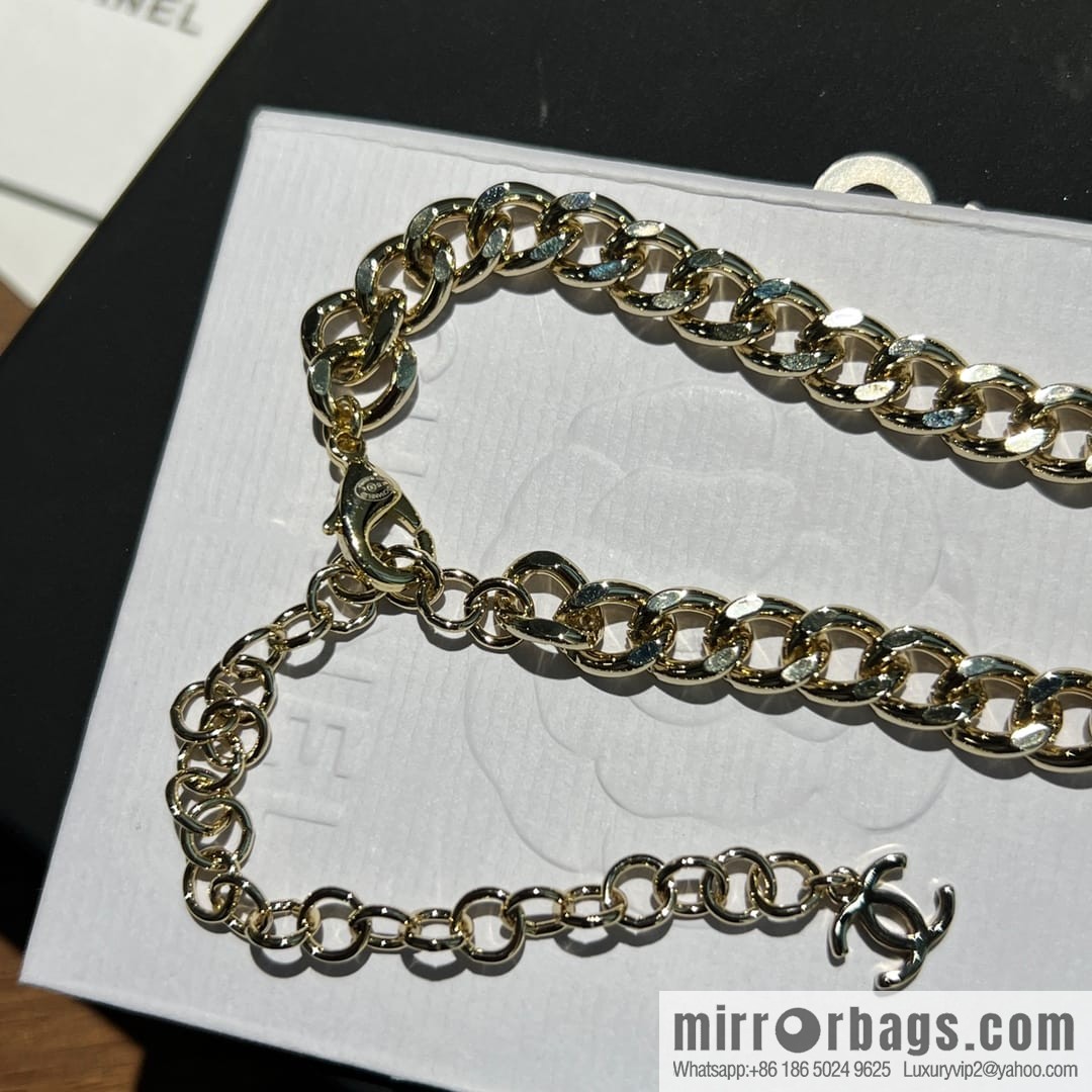 New ☑️ CHANEL Chanel double c peach heart love waist belt waist chain necklace