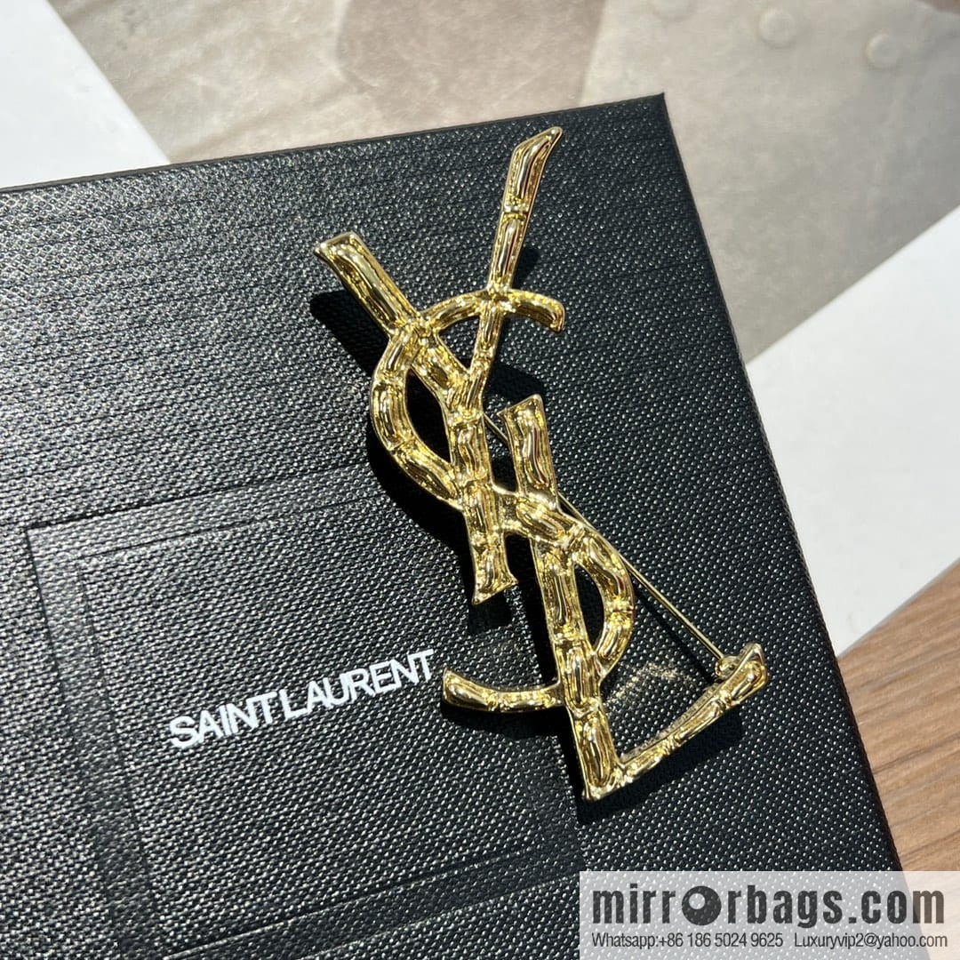 Saint Laurent YSL brooch