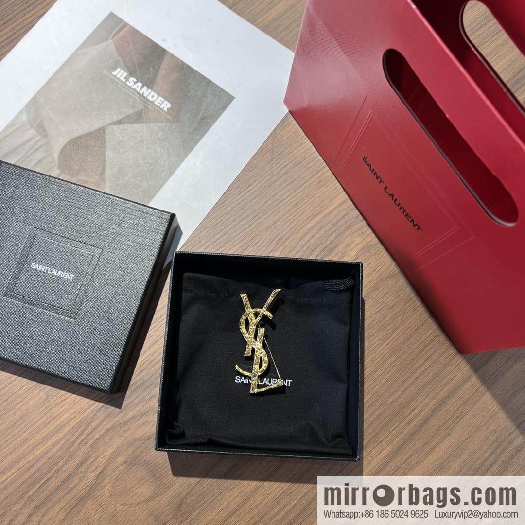 Saint Laurent YSL brooch