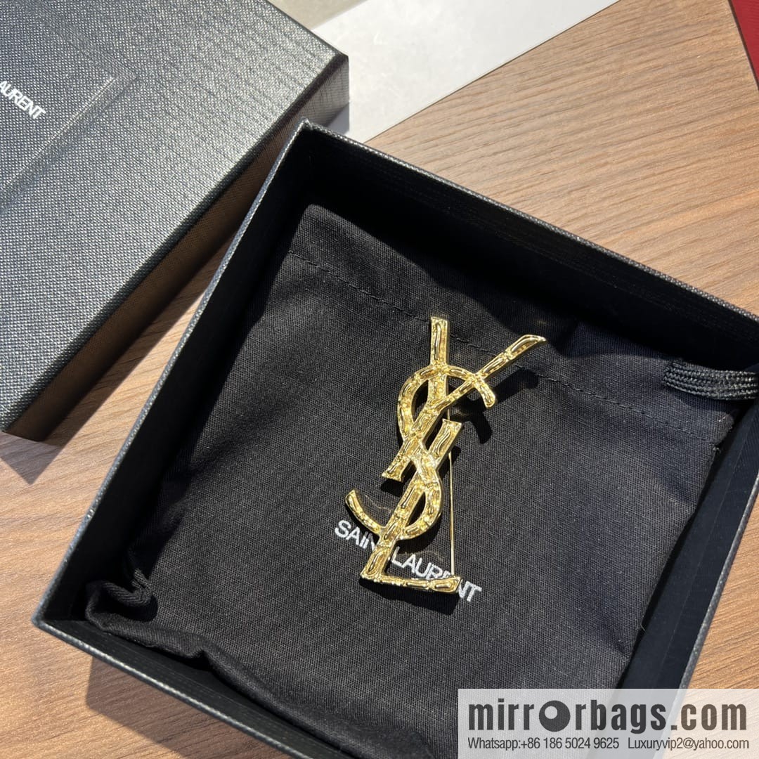 Saint Laurent YSL brooch