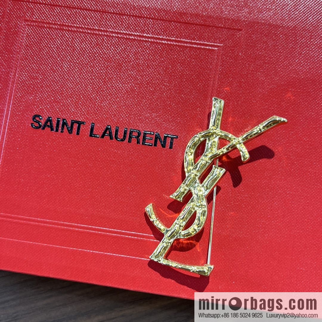 Saint Laurent YSL brooch