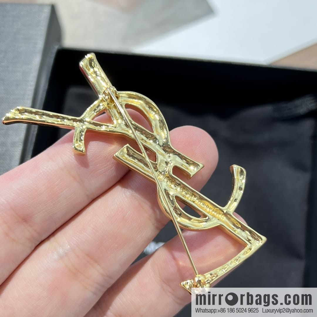 Saint Laurent YSL brooch