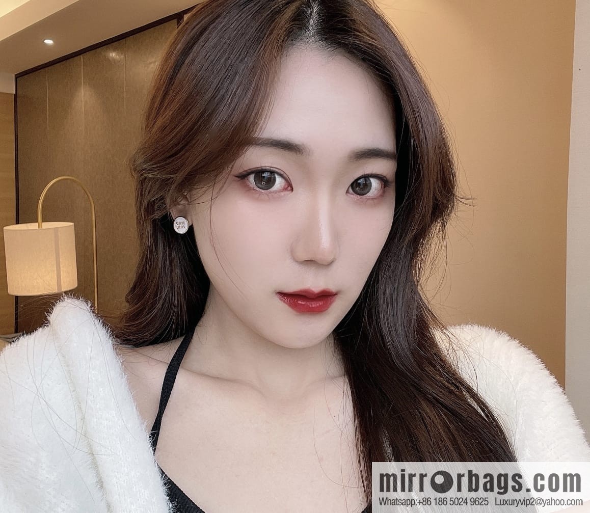 Miu Miu button stud earrings