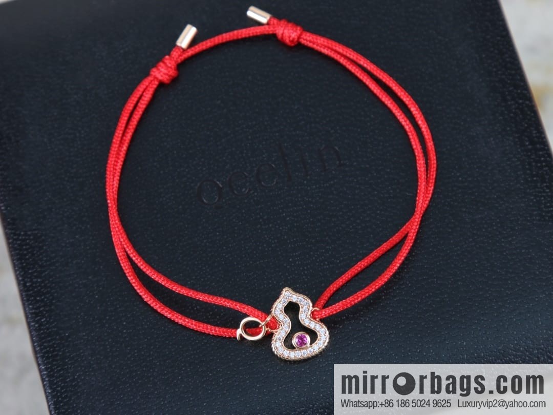 Qeelin unicorn, full diamond gourd red rope bracelet bracelet