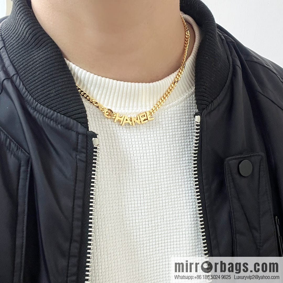 New ☑️ CHANEL Chanel medieval chain strap letter necklace