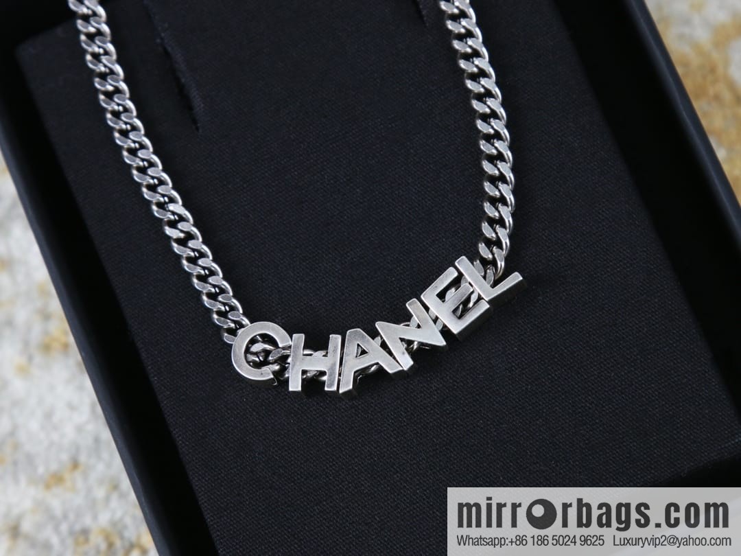 New ☑️ CHANEL Chanel medieval chain strap letter necklace