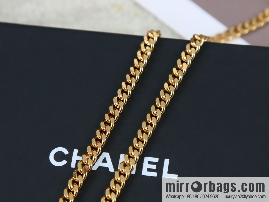 New ☑️ CHANEL Chanel medieval chain strap letter necklace