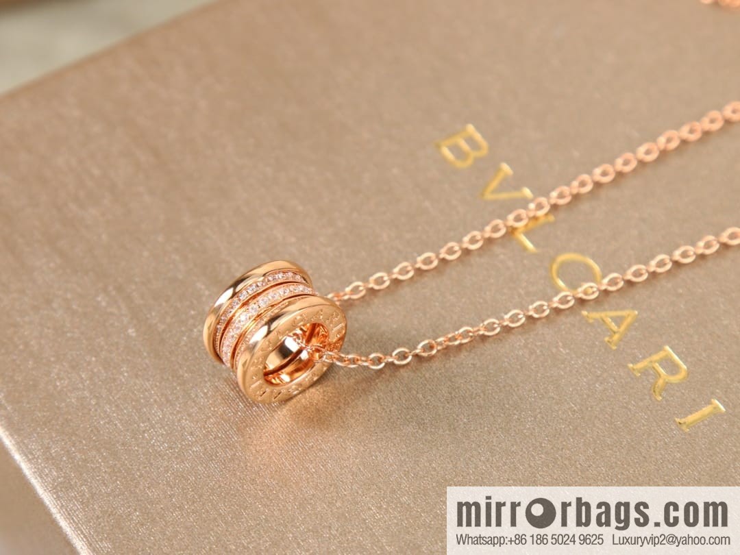 BVLGARI Bulgari spiral full diamond necklace