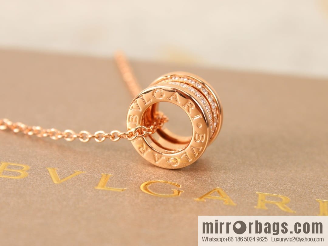 BVLGARI Bulgari spiral full diamond necklace