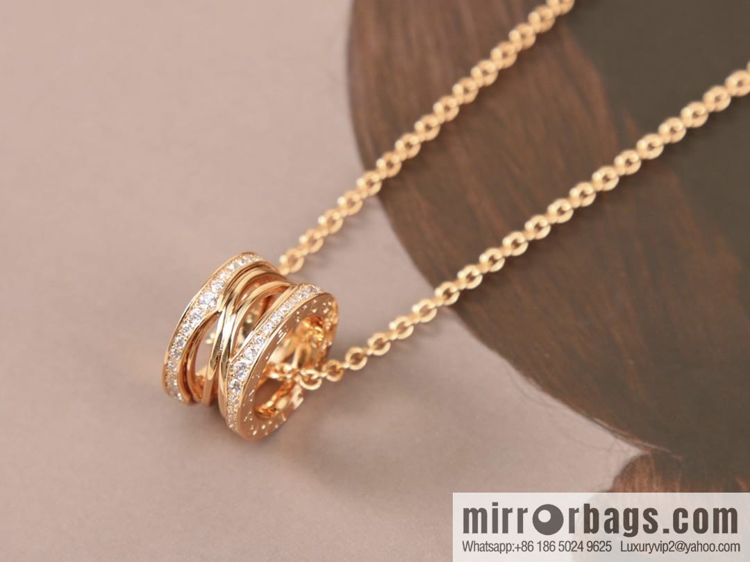 BVLGARI Bulgari double row drill cut-out necklace