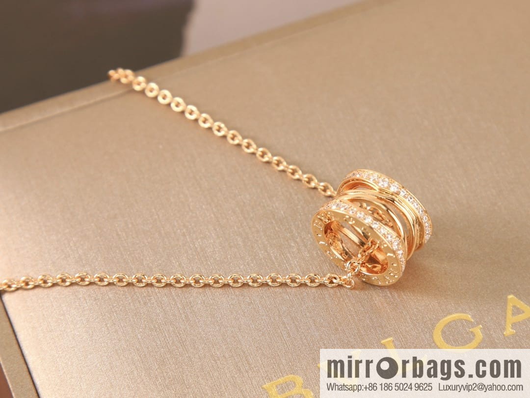 BVLGARI Bulgari double row drill cut-out necklace