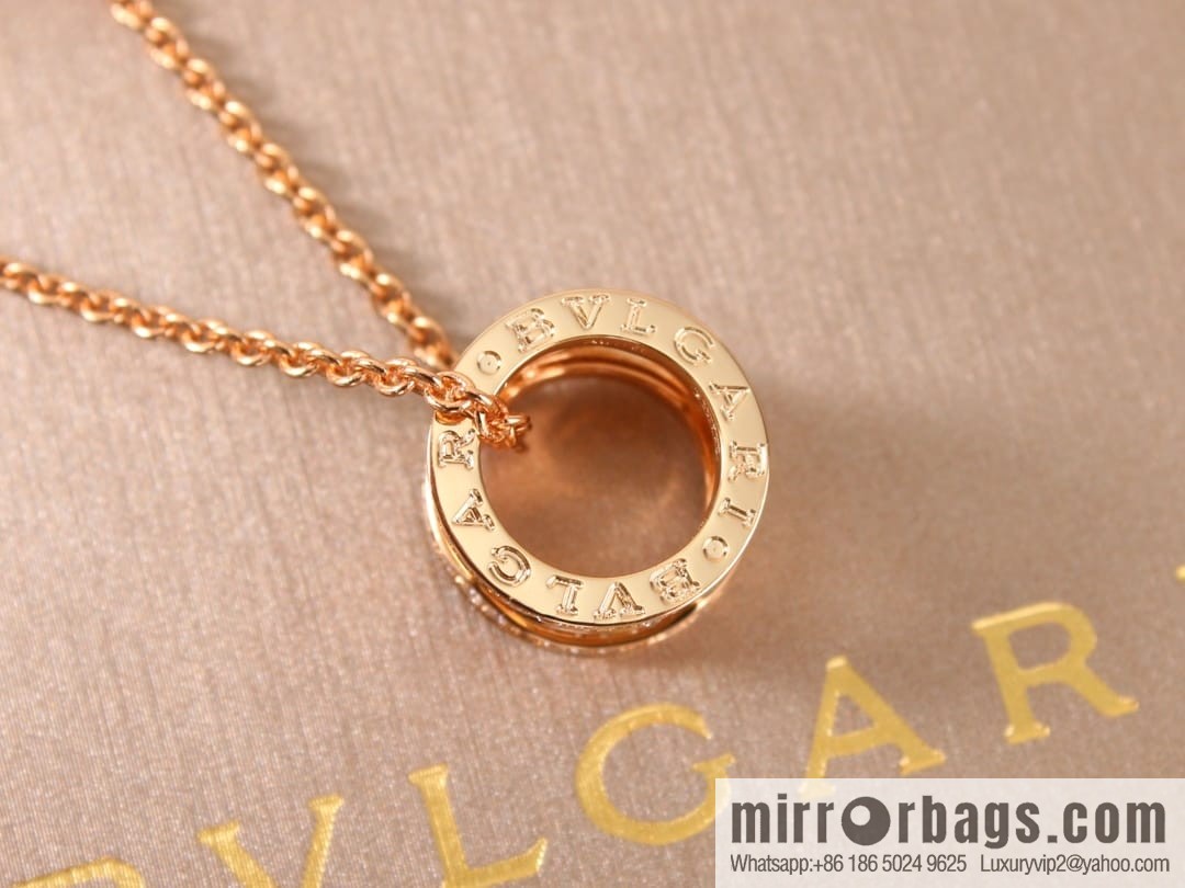 BVLGARI Bulgari double row drill cut-out necklace