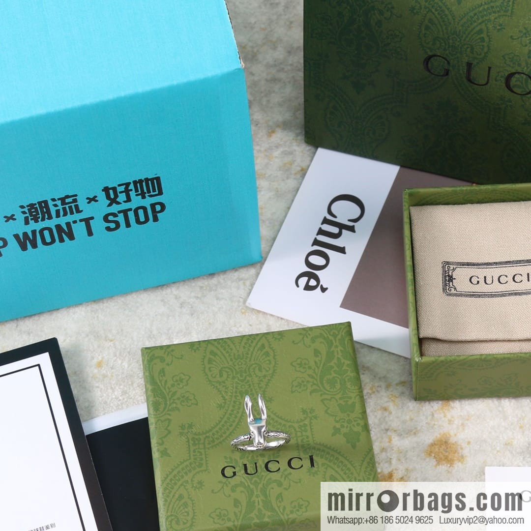 New Gucci gucci rabbit head ring