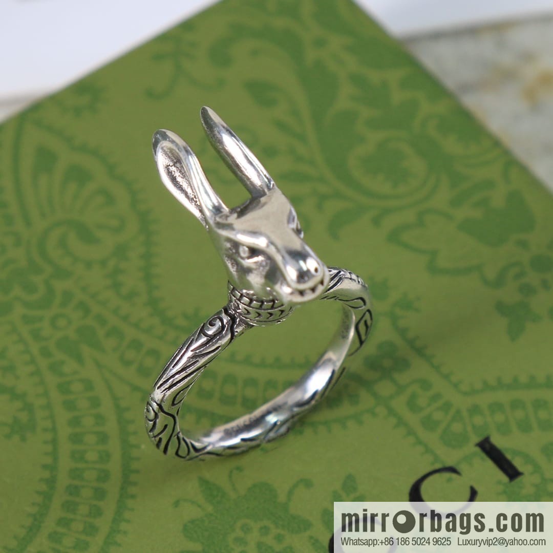 New Gucci gucci rabbit head ring