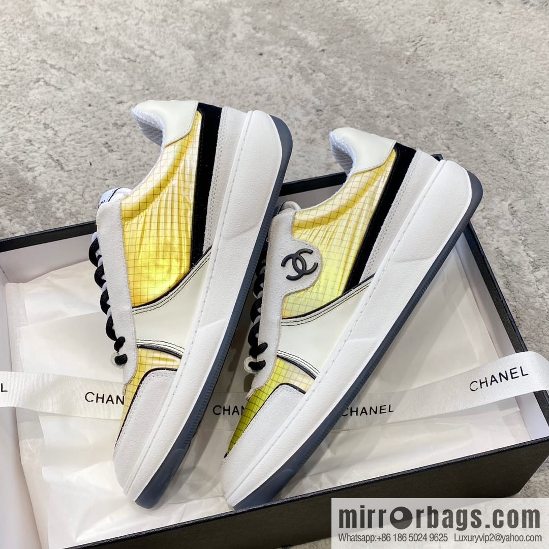 Chanel Chanel 2023 original custom elephant pattern calfskin sneakers
