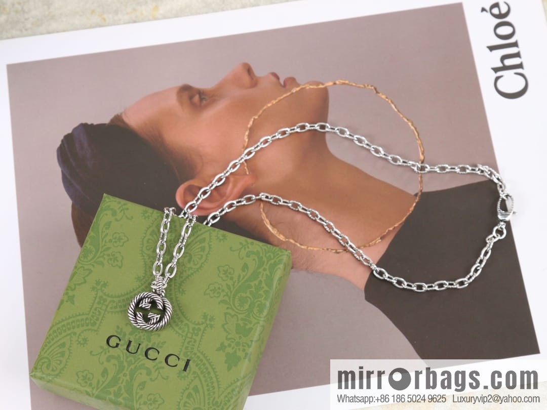 New Gucci gucci double G necklace