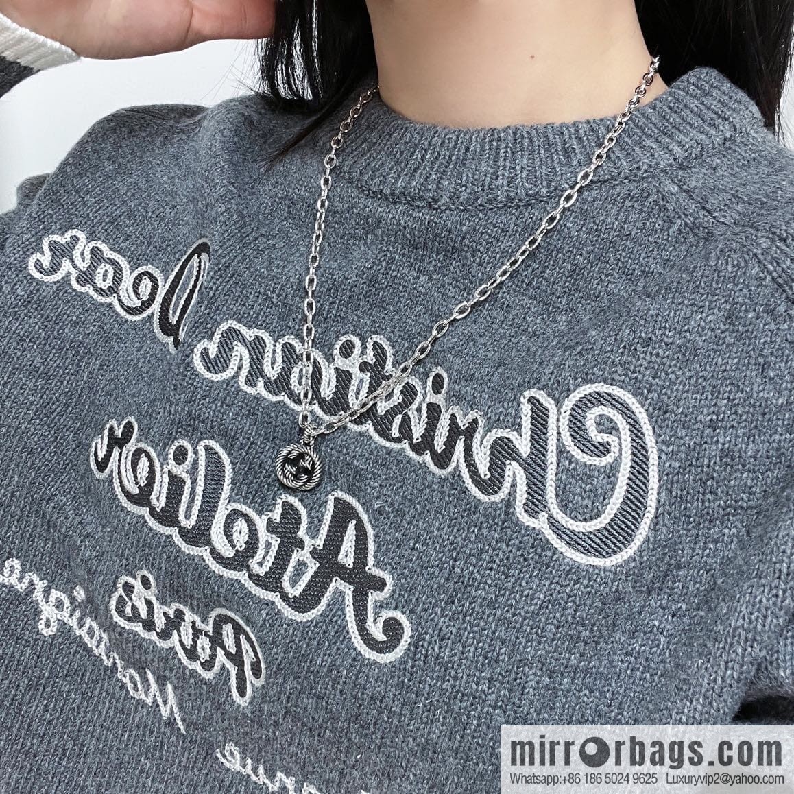 New Gucci gucci double G necklace