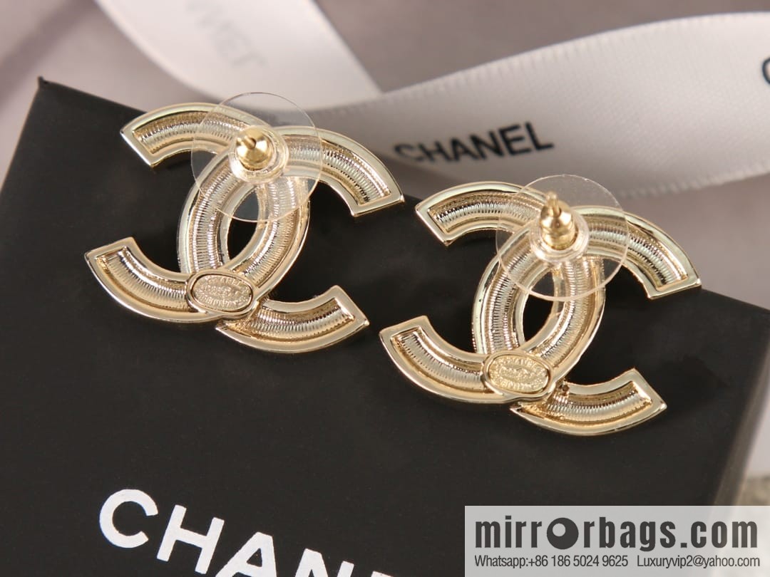 New ☑️ CHANEL Chanel c1 double c colored diamond stud earrings