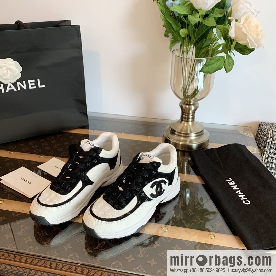 Chanel embossing logo panda 🐼 sneakers