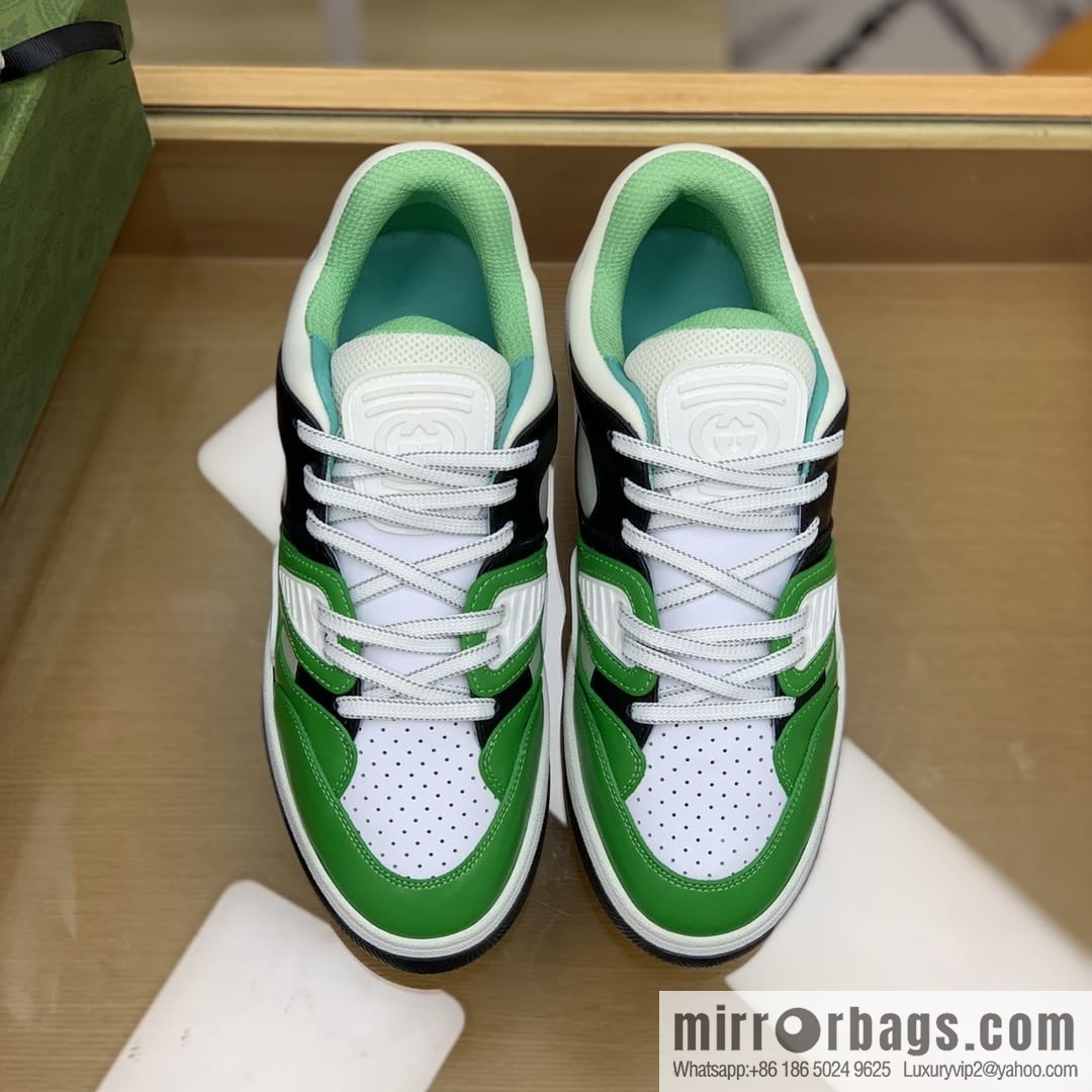 Gucci Gucci uses leather + breathable mesh iconic His & Hers sneakers