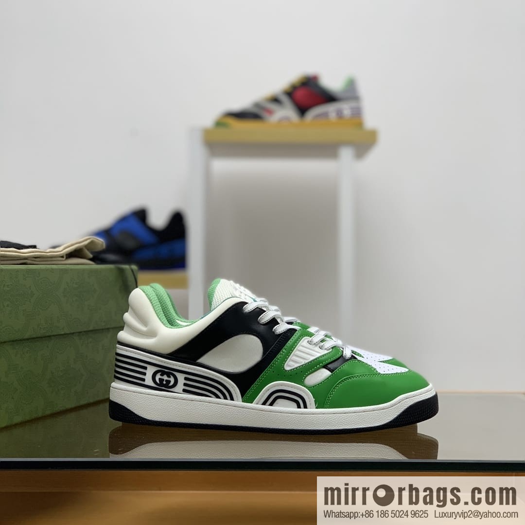 Gucci Gucci uses leather + breathable mesh iconic His & Hers sneakers