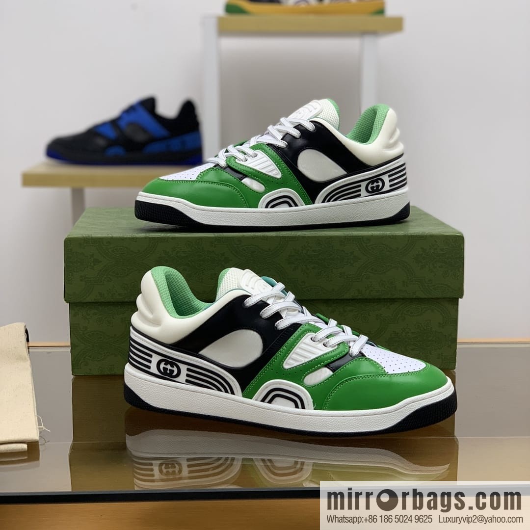 Gucci Gucci uses leather + breathable mesh iconic His & Hers sneakers