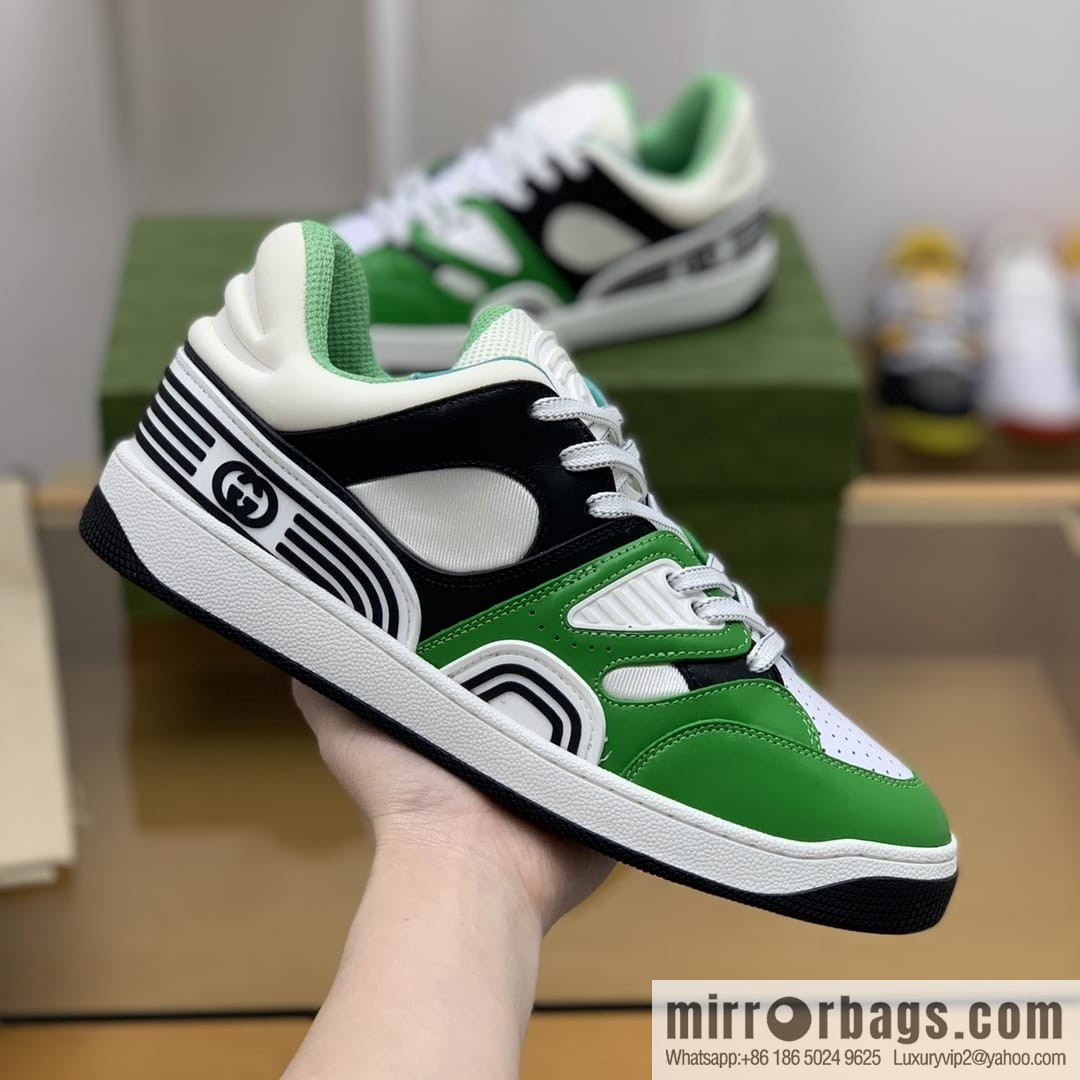 Gucci Gucci uses leather + breathable mesh iconic His & Hers sneakers