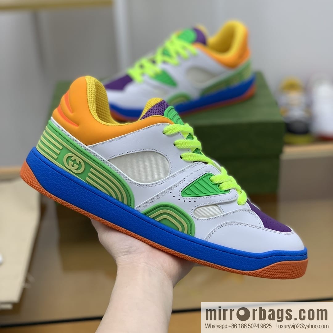 Gucci Gucci uses leather + breathable mesh iconic His & Hers sneakers