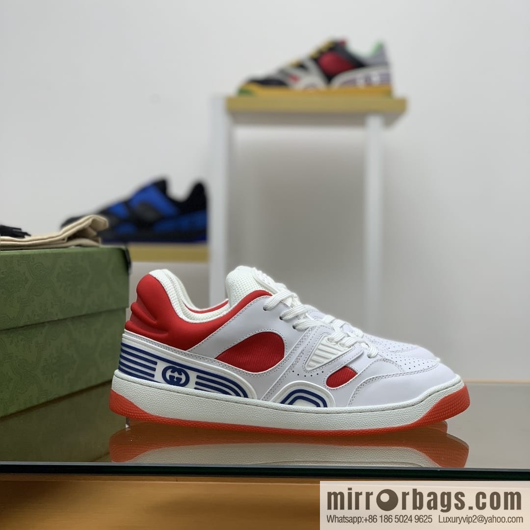 Gucci Gucci uses leather + breathable mesh iconic His & Hers sneakers