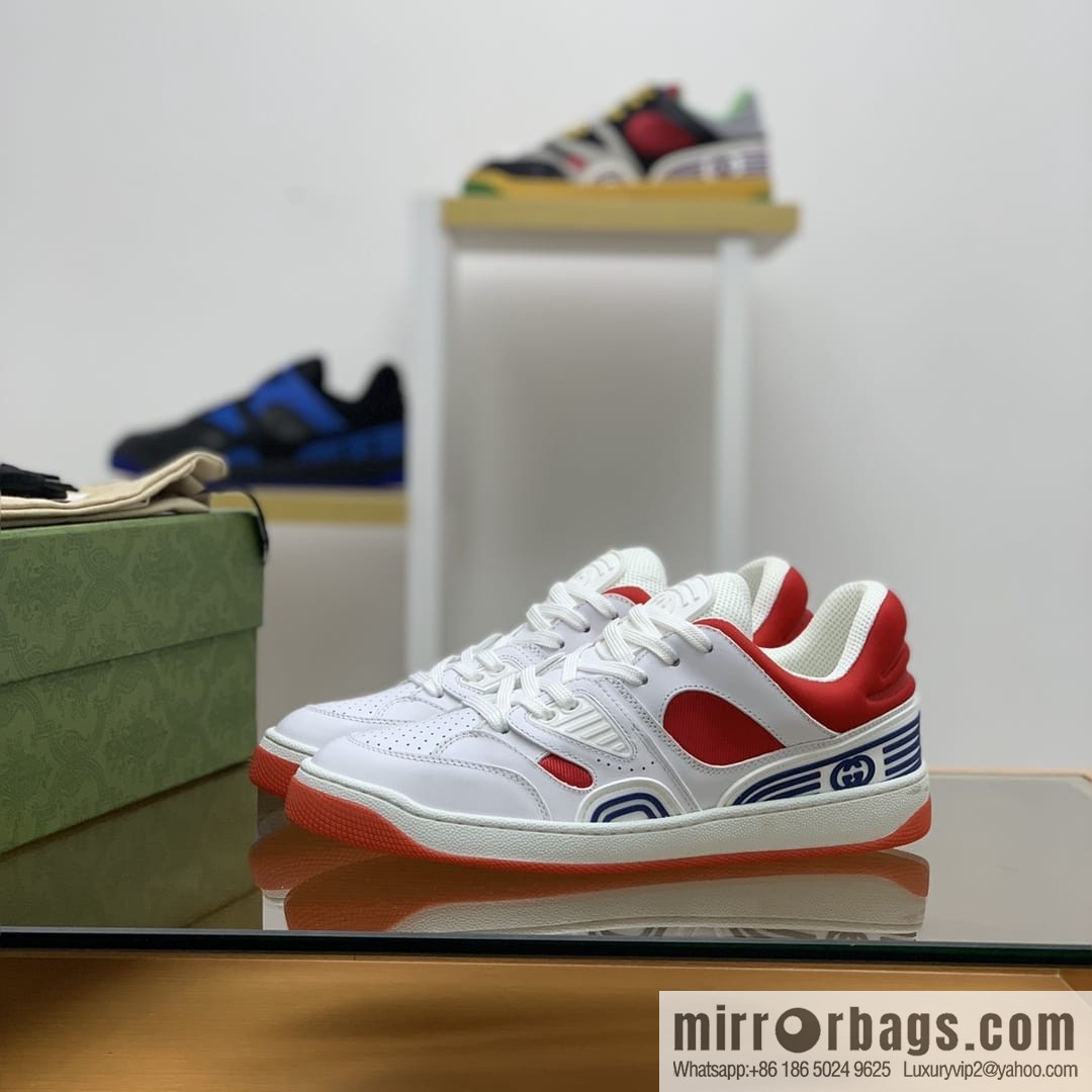 Gucci Gucci uses leather + breathable mesh iconic His & Hers sneakers