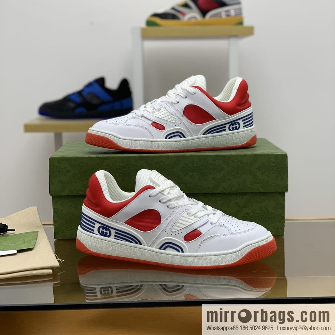 Gucci Gucci uses leather + breathable mesh iconic His & Hers sneakers