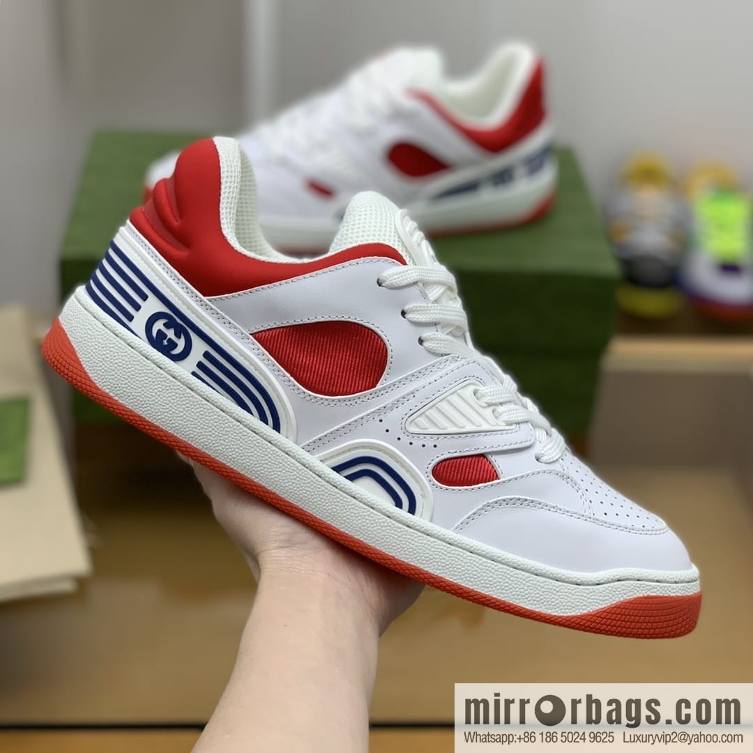 Gucci Gucci uses leather + breathable mesh iconic His & Hers sneakers