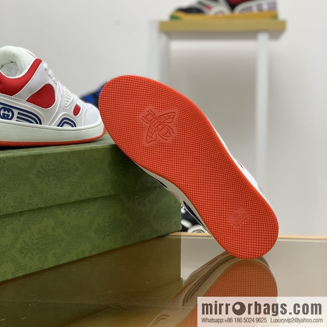 Gucci Gucci uses leather + breathable mesh iconic His & Hers sneakers