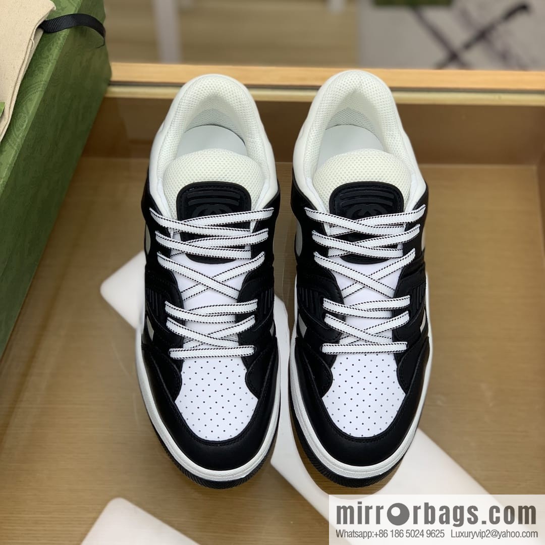 Gucci Gucci uses leather + breathable mesh iconic His & Hers sneakers