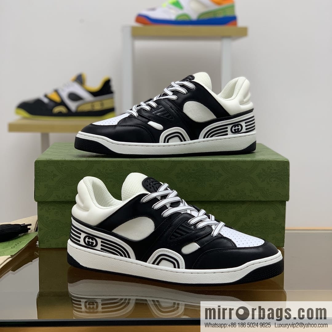 Gucci Gucci uses leather + breathable mesh iconic His & Hers sneakers
