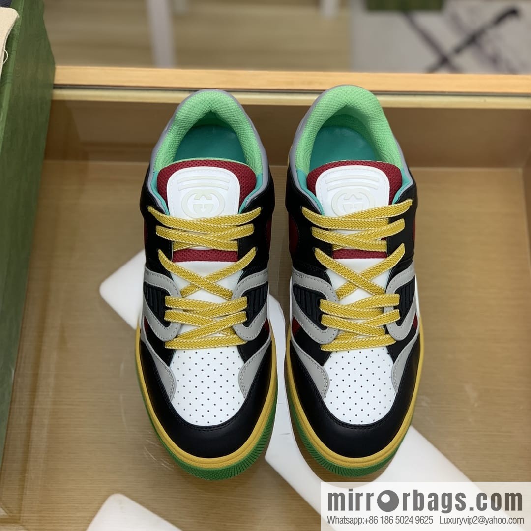 Gucci Gucci uses leather + breathable mesh iconic His & Hers sneakers