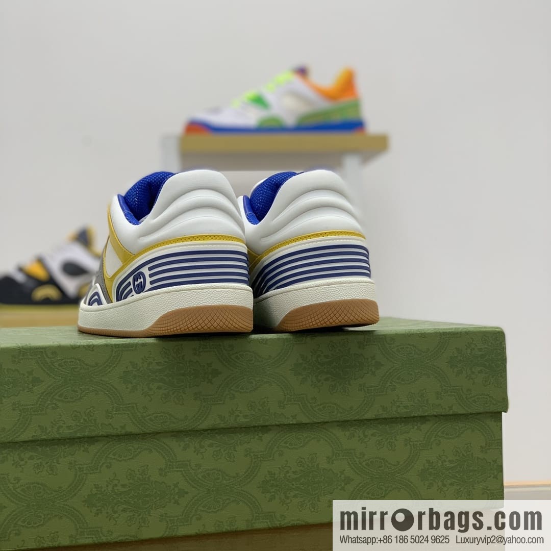 Gucci Gucci uses leather + breathable mesh iconic His & Hers sneakers