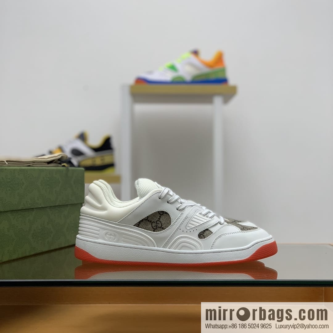 Gucci Gucci uses leather + breathable mesh iconic His & Hers sneakers