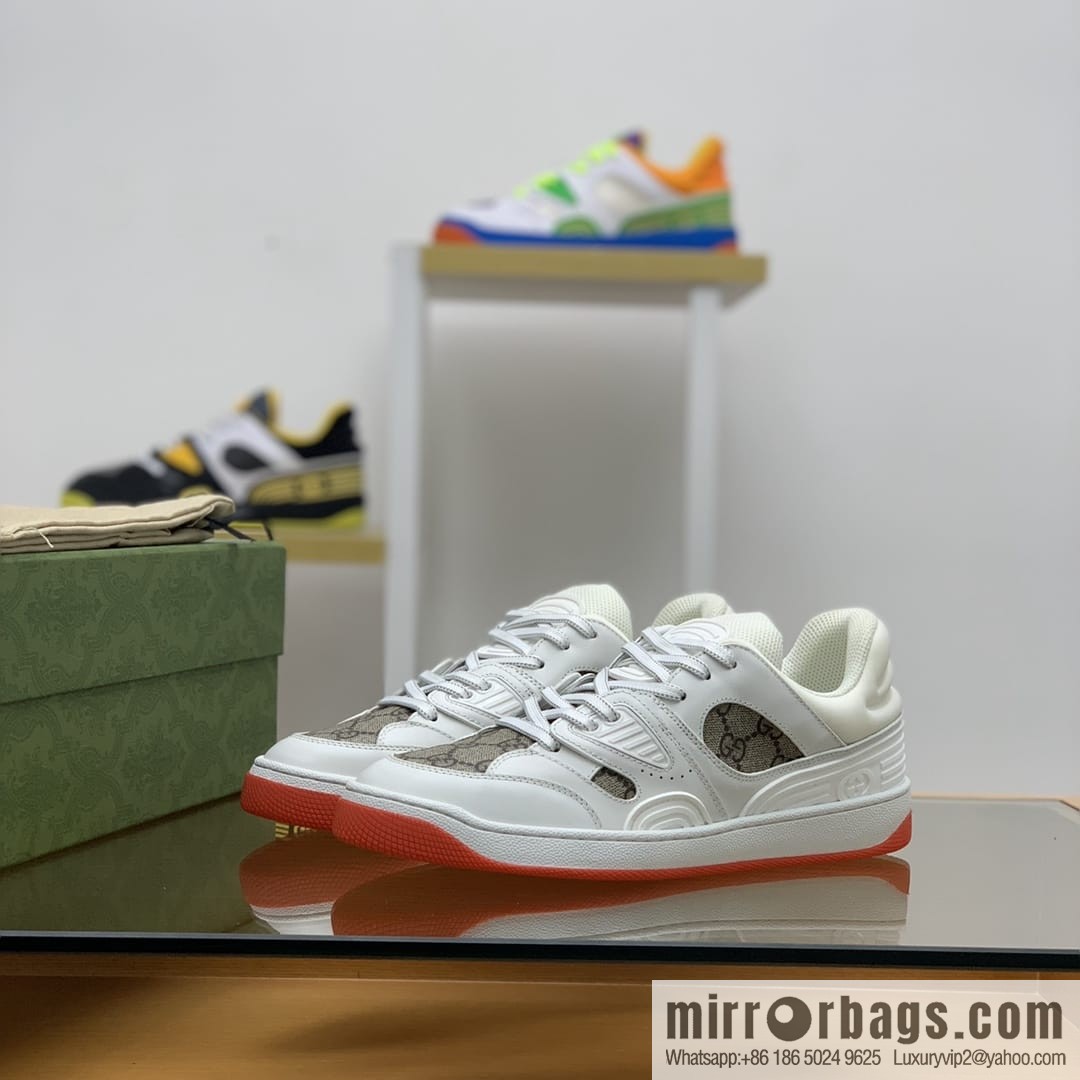 Gucci Gucci uses leather + breathable mesh iconic His & Hers sneakers