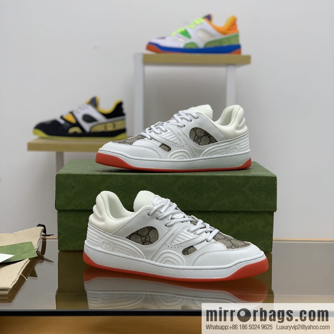 Gucci Gucci uses leather + breathable mesh iconic His & Hers sneakers