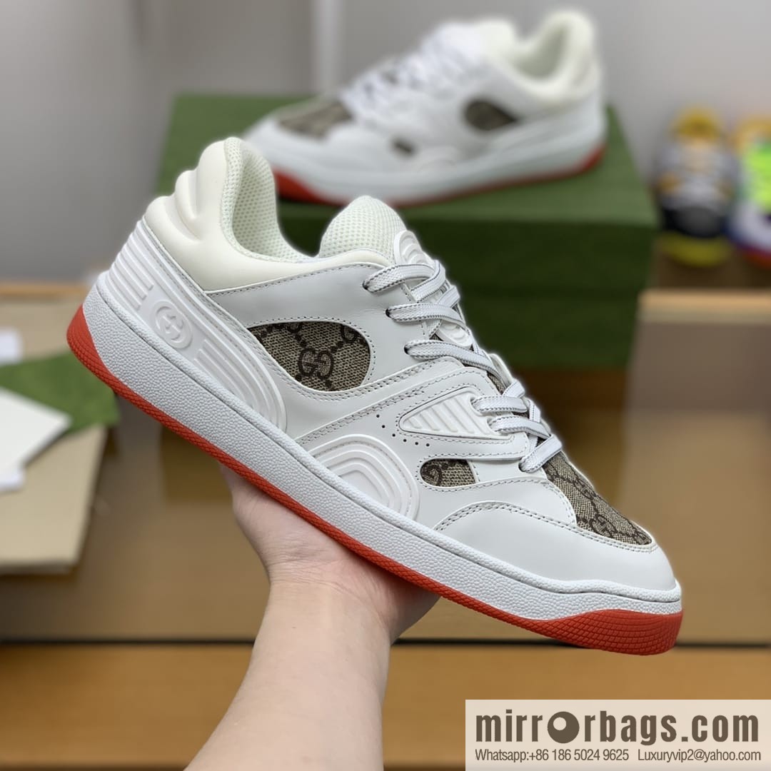 Gucci Gucci uses leather + breathable mesh iconic His & Hers sneakers