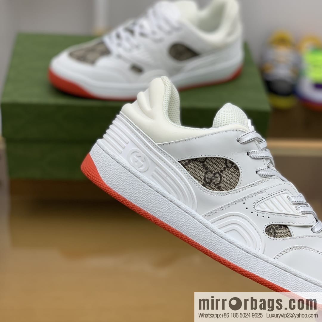 Gucci Gucci uses leather + breathable mesh iconic His & Hers sneakers