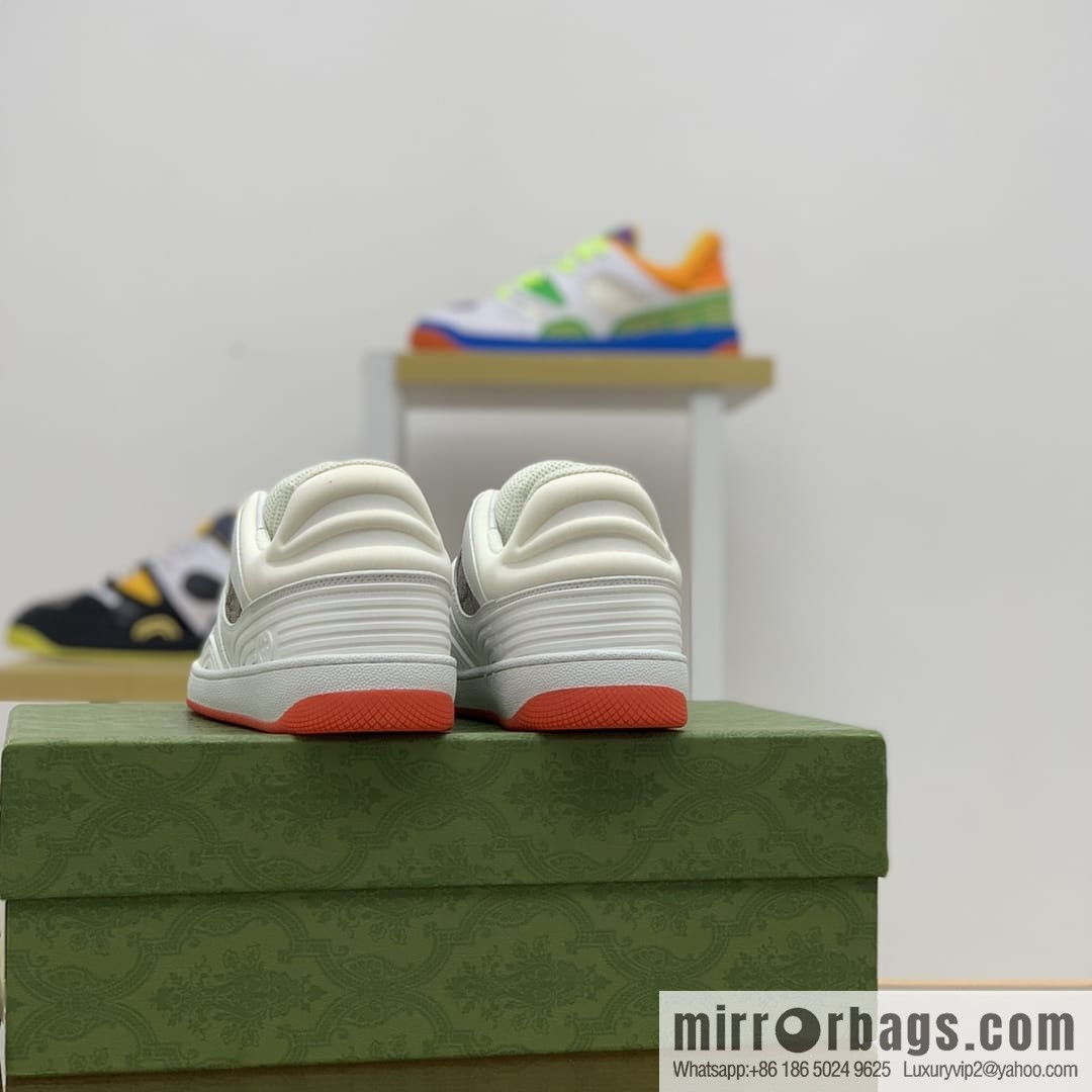 Gucci Gucci uses leather + breathable mesh iconic His & Hers sneakers