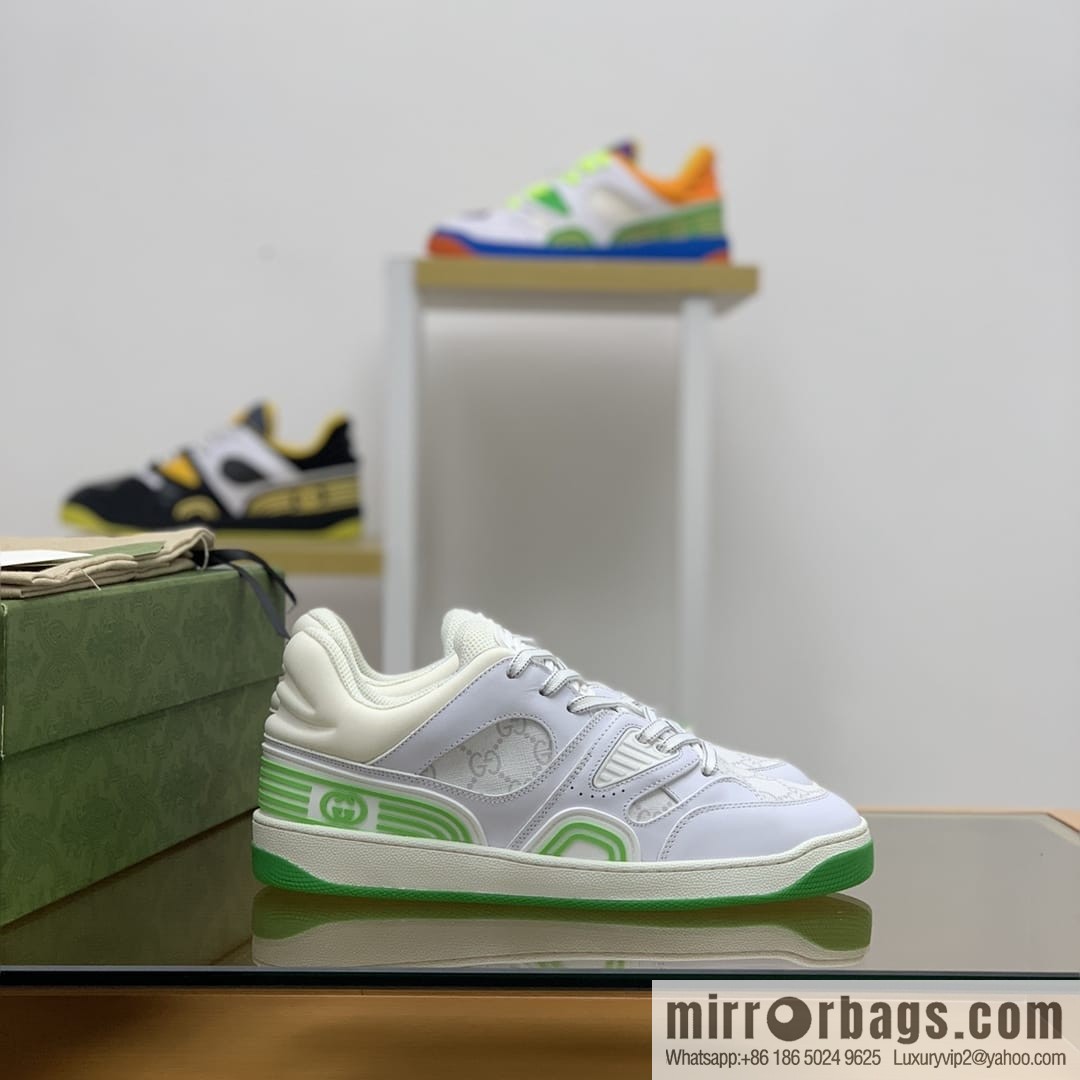 Gucci Gucci uses leather + breathable mesh iconic His & Hers sneakers