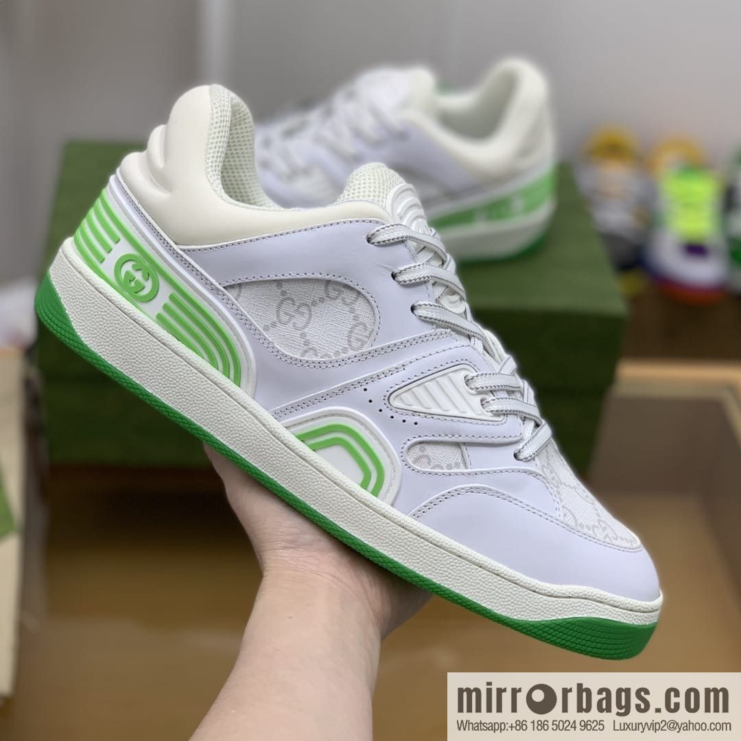 Gucci Gucci uses leather + breathable mesh iconic His & Hers sneakers