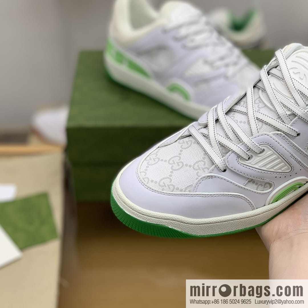 Gucci Gucci uses leather + breathable mesh iconic His & Hers sneakers